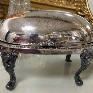 Elegant Silver Plated Dome Serving Dish